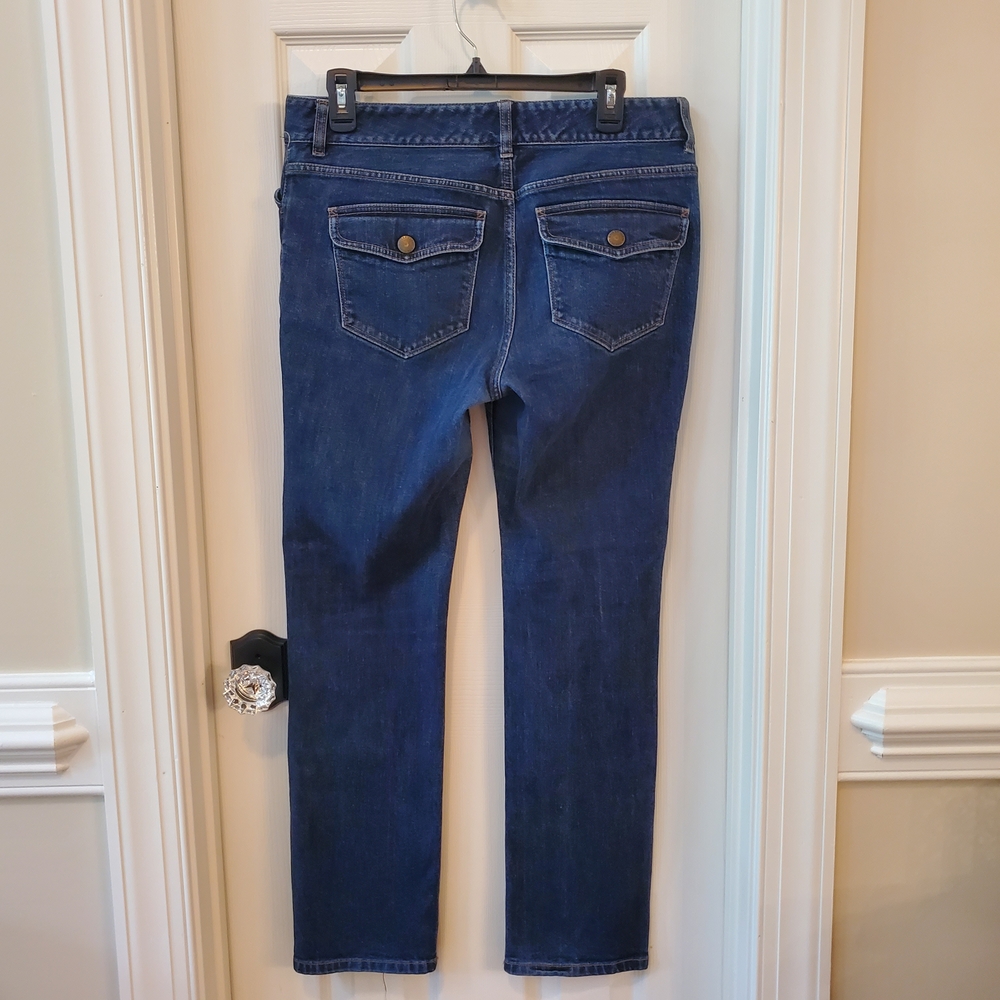 Lauren - Ralph Lauren - Lorraine -  Dark Wash - Straight Leg Jeans - Size 10 - Picture 3 of 16
